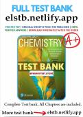 Test bank for chemistry an introduction to general organic and biological chemistry 13th edition timberlake full chapter