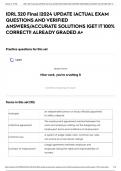 IDRL 320 Final &vert;2024 UPDATE &vert;ACTUAL EXAM QUESTIONS AND VERIFIED ANSWERS&sol;ACCURATE SOLUTIONS &vert;GET IT 100&percnt; CORRECT&excl;&excl; ALREADY GRADED A&plus;