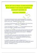 NCOA JNT-201S FINAL EXAM QUESTIONS  WITH CORRECT DETAILED ANSWERS &vert;&vert;  ALREADY GRADED A&plus;  <RECENT VERSION> 