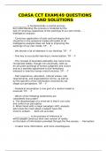 CDASA EXAMS