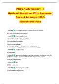 PKSC 1020 Batt Exam 1&ndash; 4   Revised Questions With Reviewed  Correct Answers 100&percnt;   Guaranteed Pass &excl;&excl;