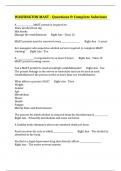 WASHINGTON MAST - Questions & Complete Solutions