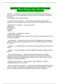 BUSFIN 3500 Irvine Final OSU Exam Questions with Answers