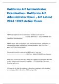California Arf Administrator Examination &sol; California Arf Administrator Exam