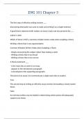 ENG 101 Chapter 3 Questions answers latest update
