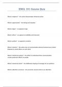 ENGL 101 Genres Quiz Questions answers latest update