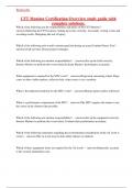 PFT Monitor Certification Overview study guide with complete solutions&period;