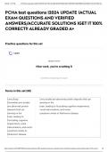 PCHA test questions &vert;2024 UPDATE &vert;ACTUAL EXAM QUESTIONS AND VERIFIED ANSWERS&sol;ACCURATE SOLUTIONS &vert;GET IT 100&percnt; CORRECT&excl;&excl; ALREADY GRADED A&plus;