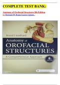 COMPLETE TEST BANK&colon;  Anatomy of Orofacial Structures 8th Edition by Richard W Brand Latest Update&period; 
