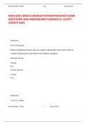 NURS 6501 WEEK 3-WEEK10 PATHOPHYSIOLOGYEXAMQUESTIONS AND ANSWERS BEST GRADEDA&plus;LATESTUPDATE 2025