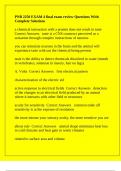 PNB 2250 EXAM 4 final exam review Questions With Complete Solutions