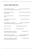 Exam 1 BUS 340 GCU Test Prep Questions And Verified Answers&period;