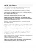 CNUR 103 Midterm 5&lowbar;Questions with Explanations of Answers Latest Update 2025 &sol; 2026