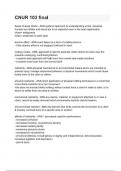 CNUR 103 final&lowbar;Questions with Explanations of Answers Latest Update 2025 &sol; 2026