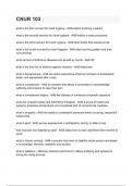 CNUR 103 6&lowbar;Questions with Explanations of Answers Latest Update 2025 &sol; 2026