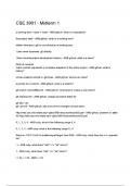 CSE 3901 - Midterm 1&lowbar;Questions with Explanations of Answers Latest Update 2025 &sol; 2026