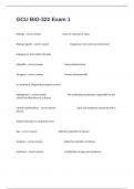 GCU BIO-322 Exam 1 Questions Fully Solved Success Guaranteed&period;