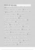 ESCO AC test prep&lowbar;Questions with Explanations of Answers Latest Update 2025 &sol; 2026