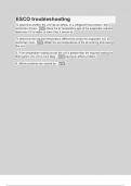ESCO troubleshooting&lowbar;Questions with Explanations of Answers Latest Update 2025 &sol; 2026