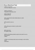 Esco Electrical Test&lowbar;Questions with Explanations of Answers Latest Update 2025 &sol; 2026