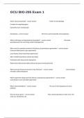 GCU BIO-205 Exam 1 With Correct Actual Questions And Correctly Well Defined Answers&period;