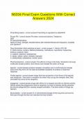  N5334 Final Exam Questions With Correct Answers 2024