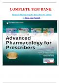    COMPLETE TEST BANK&colon; Advanced Pharmacology for Prescribers 1st Edition by Brent Luu PharmD Latest Update&period;