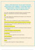 MEDCA PHLEBOTOMY EXAM 2025 WITH 300  QUESTIONS AND CORRECT ANSWERS&sol; MEDCA  PHLEBOTOMY CERTIFICATION TEST 2025  PRACTICE QS AND AS &lpar;BRAND NEW&excl;&rpar;