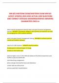 MN 665 MIDTERM EXAM&sol;MIDTERM EXAM MN 665 LATEST UPDATES 2024-2025 ACTUAL EXM QUESTIONS AND CORRECT DETAILED ANSWERS&lpar;VERIFIED ANSWERS&rpar; GUARANTEED PASS A&plus;