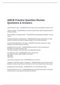 AMCB Practice Question Review Questions & Answers