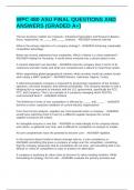 WPC 480 ASU FINAL QUESTIONS AND ANSWERS &lpar;GRADED A&plus;&rpar;