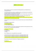 MMSC 433 Exam 3 &vert; Questions with complete solutions