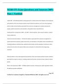 NURS 371 Exam Questions and Answers 100&percnt; Pass &vert; Verified