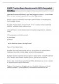 CNOR Practice Exam Questions with 100&percnt; Completed Answers&period;