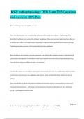 WGU pathophysiology D236 Exam 2025 Questions and Answers 100&percnt; Pass