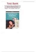Test Bank Test Bank For Maternal Child Nursing 6th Edition by Emily Slone McKinney Chapter 1-55&vert; Complete Guide 2022