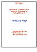 Test Bank for Managerial Economics and Strategy&comma; 3rd Edition by Perloff &lpar;All Chapters included&rpar;
