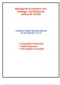 Solutions for Managerial Economics and Strategy&comma; 3rd Edition by Perloff &lpar;All Chapters included&rpar;