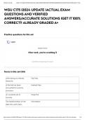 WGU C175 &vert;2024 UPDATE &vert;ACTUAL EXAM QUESTIONS AND VERIFIED ANSWERS&sol;ACCURATE SOLUTIONS &vert;GET IT 100&percnt; CORRECT&excl;&excl; ALREADY GRADED A&plus;