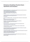 Primerica UCanPass Practice Exam Questions and Answers