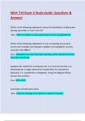 Exam 3&rpar; MHA 710 Exam 3 Study Guide&colon; Questions & Answers&colon; Ltest Updated
