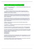 HPEX 300 exam 2 verified 2024