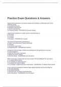 Practice Exam Questions & Answers