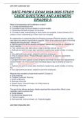 SAFE POPM 5 EXAM 2024-2025 STUDY GUIDE QUESTIONS AND ANSWERS GRADED A