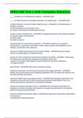 HPEX 300 Test 1 with Complete Solutions