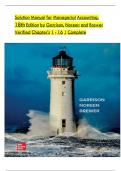 Solution manual for managerial accounting 18th edition by ray garrison eric noreen and peter brewer&lowbar;compressed&period;pdf