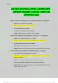 LDR-302S ORGANIZATIONAL CULTURE 100&percnt; CORRECT ANSWERS &vert; ESTUDY LATEST&comma; ALL ANSWERED 100&percnt;