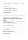 INTRO TO POSC EXAM QUESTIONS ND ANSWERS