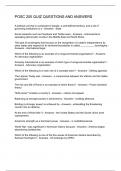 POSC 200 QUIZ QUESTIONS AND ANSWERS