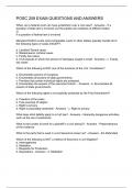 POSC 209 EXAM QUESTIONS AND ANSWERS